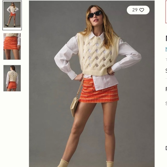 Anthropologie Pants - NWT Anthropologie Maeve Knit Skort M